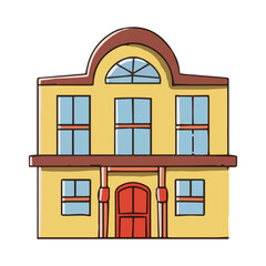 Hand Drawn House Doodle Illustration