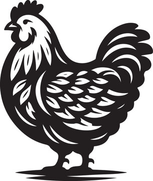 recommend clip art: Hen Vector illustration