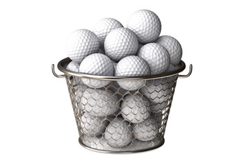 Cascade of Golfing Dreams on White or PNG Transparent Background.