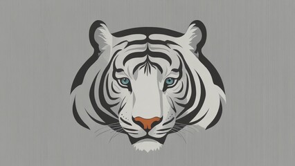Icon logo tiger head vector