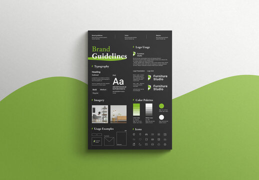 Brand Guidelines Poster Templete