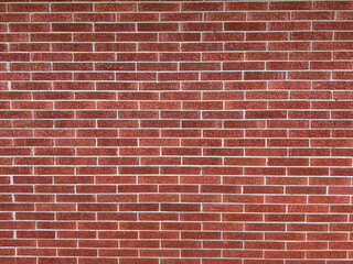 Clean Red Brick Wall Background Texture