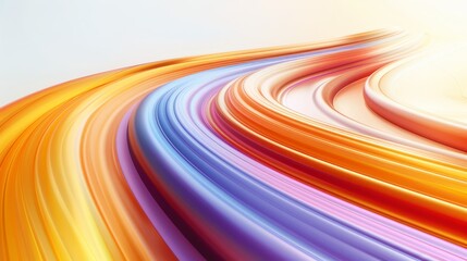  A tight shot of a multihued backdrop; lower half showcases a blurred representation of the rainbow's hues