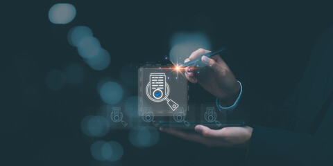 concept of auditing and evaluating quality and efficiency of personnel ,business document...