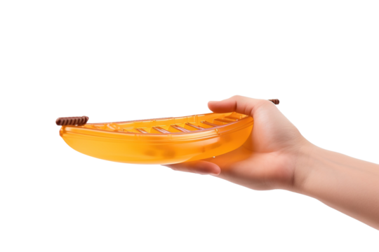 Banana Dreams: A Brush of Creativity on White or PNG Transparent Background.