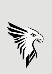 Obraz premium Icon logo eagle head vector