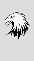 Icon logo eagle head vector