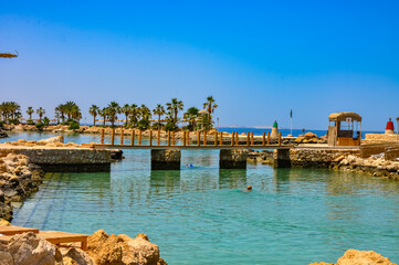 Paradise beach on the Red Sea in Egypt