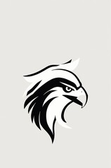 Icon logo eagle head vector