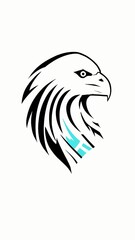 Fototapeta premium Icon logo eagle head vector