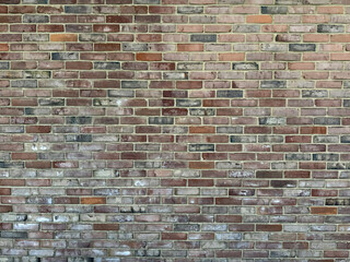 Old Faded Red Brick Wall Background Texture