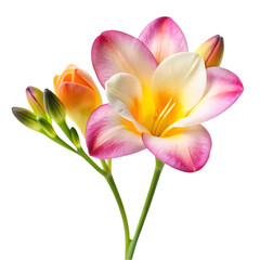 Fototapeta premium Sweet Pea Flower isolated on transparent background