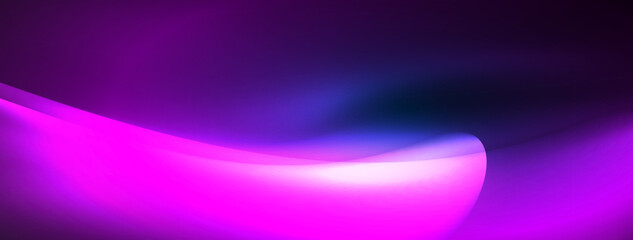 Neon light glowing waves and lines background set for wallpaper, business card, cover, poster, banner, brochure, header, website