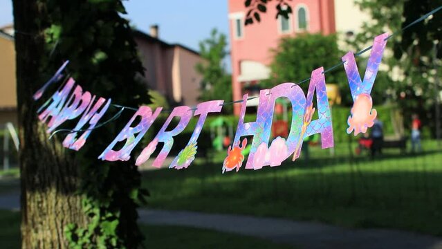 Decorazione festiva per festa di compleanno