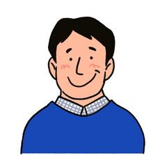 笑顔の男性　優しいお父さん