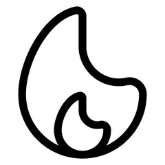 fire line icon  vector illustration isolated on white background