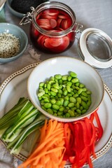 Sommerrollen, vietnamesische Küche, frisch vegan kochen
