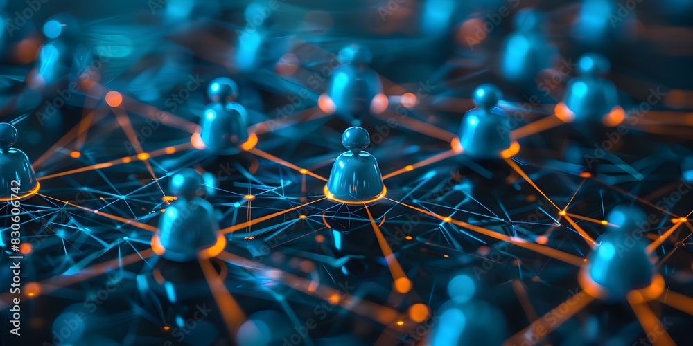Poster harnessing big data and advanced technologies for enhanced business communication and digital networ