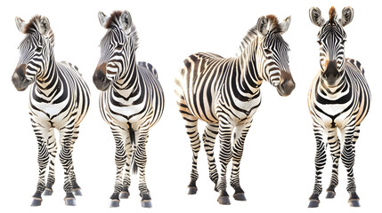 Fototapeta premium Zebra, transparent picture