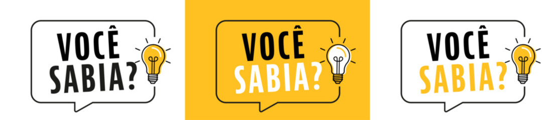 Voc&ecirc; sabia ?