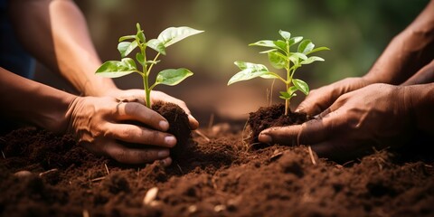 Global community volunteers unite on World Environment Day for a successful collaboration. Concept World Environment Day, Global Community, Volunteers, Collaboration, Successful Efforts