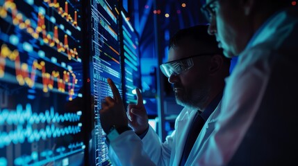 A geneticist discusses nextgeneration sequencing results with a patient