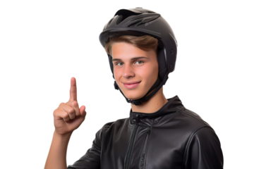 The Rebel Rider on White or PNG Transparent Background.