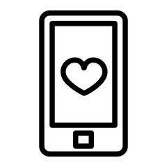 heart cell phone line style