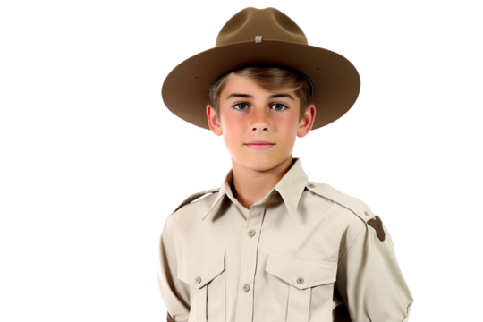 The Young Sheriffs Ambition on White or PNG Transparent Background.