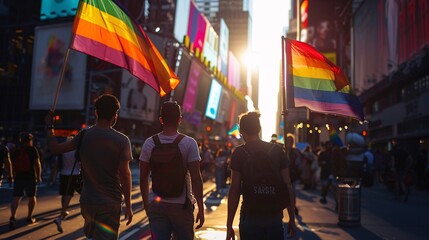lgbtq people in streets.