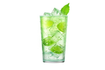 Sparkling Citrus Oasis on White or PNG Transparent Background.