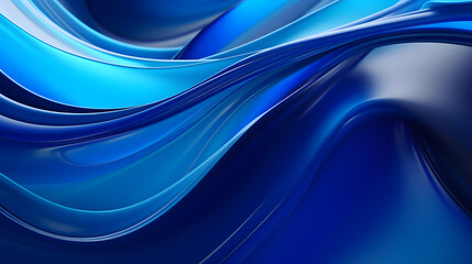 Fototapeta premium Digital cosmic blue colors abstract Liquid poster web background