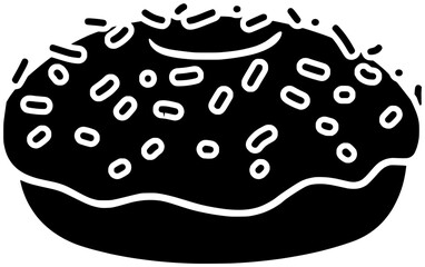food illustration chocolate silhouette bakery logo doughnut icon indonesia outline dessert cream donut sugar cake biscuit vanilla snack breakfast shape background nut glaze for vector graphic