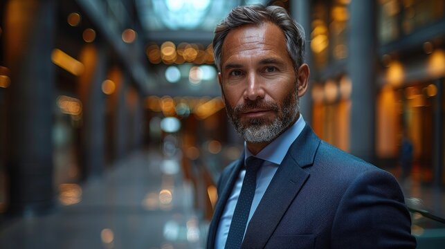 SharpSuited Professional Navigates Virtual Business Landscape - Powered by Adobe