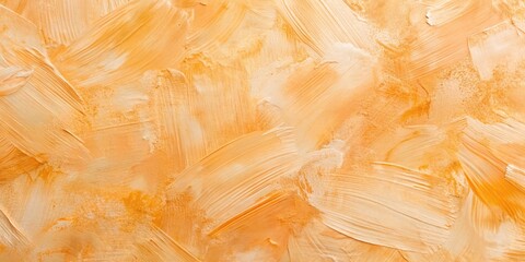 Abstract pale orange oil paint brushstrokes texture pattern wallpaper background