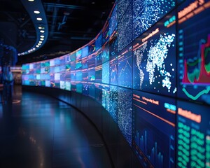 Dazzling Financial Screens Showcasing Dynamic Market Data and Analytical Insights for Savvy Traders and Investors