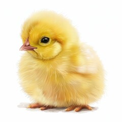 Obraz premium Chicken isolated on a white background
