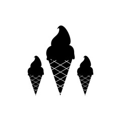 Ice creams icon isolated on transparent background