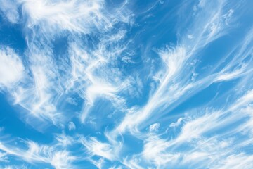 Abstract white cloud and blue sky in sunny day texture background.