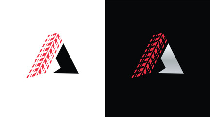 automotive 4x4 offroad logo template. Letter wheel vector © mupppid