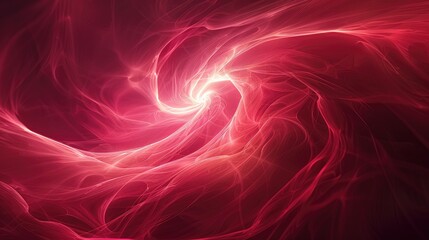 Fototapeta premium Crimson Vortex A mesmerizing abstract landscape of light and shadow, featuring a pulsing crimson vortex.