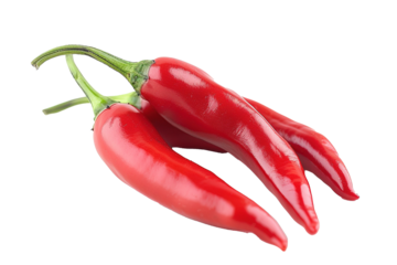 Three Anaheim Chili Pepper: Adding Depth to Your Culinary Palette Isolated on Transparent Background
