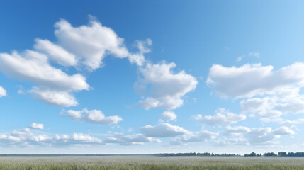 Obraz premium digital vintage blue sky and white clouds graphics poster background
