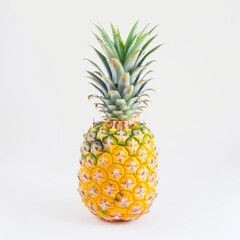 whole pineapple white background