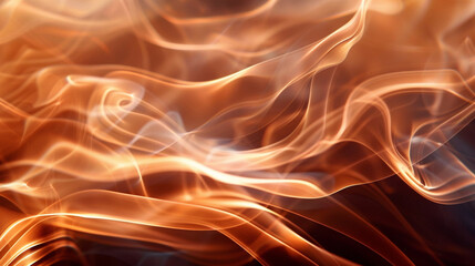 Elegant copper smoke waves perfect for warm, sophisticated visuals,