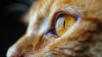 Macro photography of a cat s eye