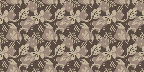 Hand drawn minimal abstract organic shapes pattern. Collage contemporary print. Fashionable template for design.