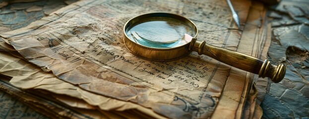  Uncover the secrets of the past with this magnifying glass.