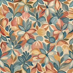 Abstract pastel fabric seamless pattern