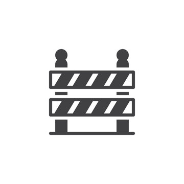 recommend clip art: Road barrier vector icon